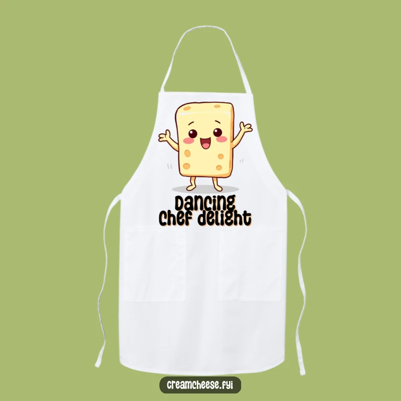 Funny Cream Cheese Apron: Dancing Character, Practical Funny Gift for Cooks