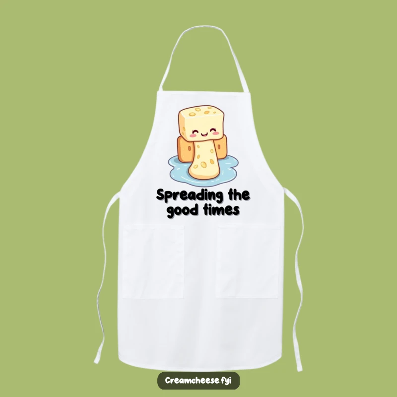Funny Cream Cheese Waterslide Apron: Cook Up Fun in the Kitchen, a Great Gift