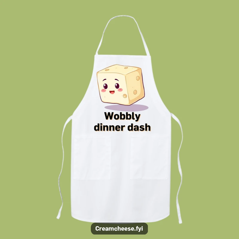 Funny Cream Cheese Apron - Wobbly Chef's Kitchen Balance