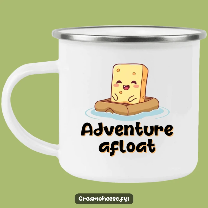 Funny Cream Cheese Camp Mug - Giggling Raft Adventure Drinkware