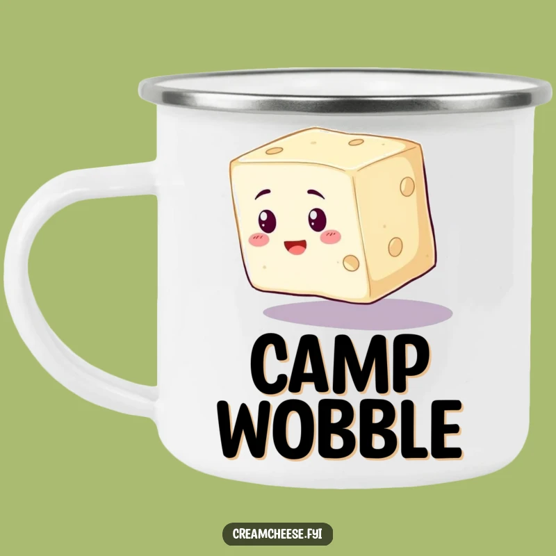 Funny Cream Cheese Camp Mug - Wobbly Balance Drinkware