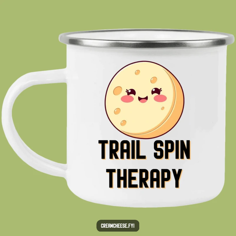 Funny Cream Cheese Camper Mug: Enjoy Drinks with Spinning Cheese, Perfect Funny Gift!