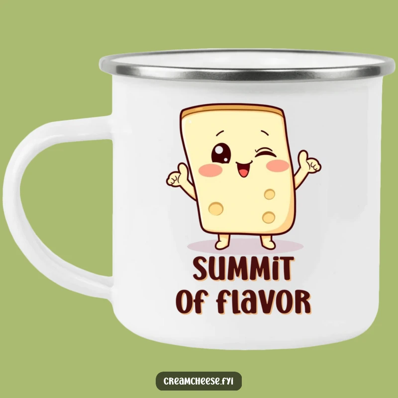 Funny Cream Cheese Camping Mug - A Hilarious Gift for Outdoor Foodies