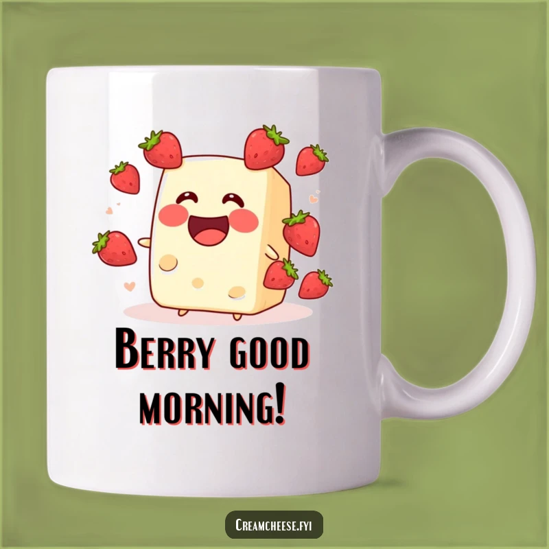 Funny Cream Cheese Strawberry Mug: A Hilarious Gift for Berry Lovers and Spread Fans