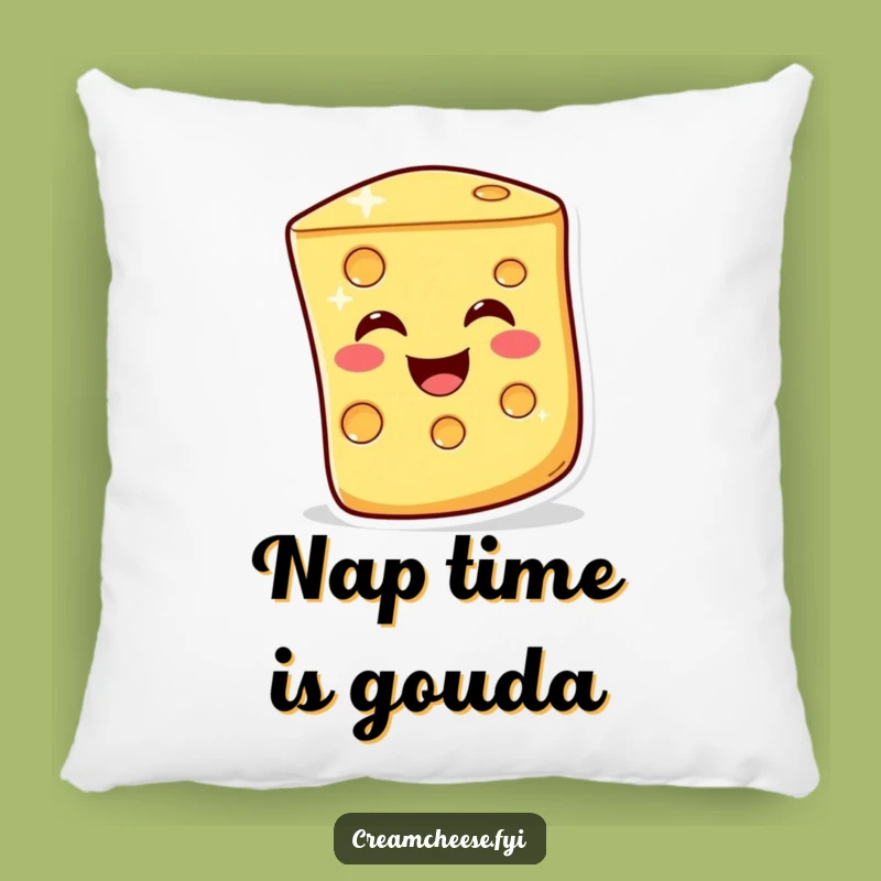 Funny Cheesy Wink Pillow - Soft and Humorous Accent for Your Couch
