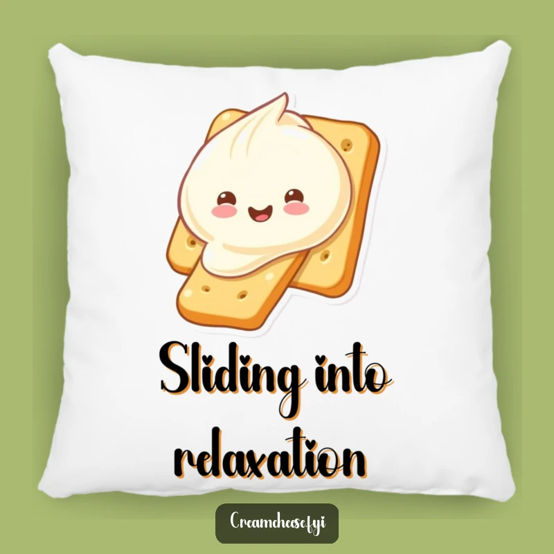 Funny Cream Cheese Cracker Pillow: Cuddle Up with this Hilarious Snack Decor