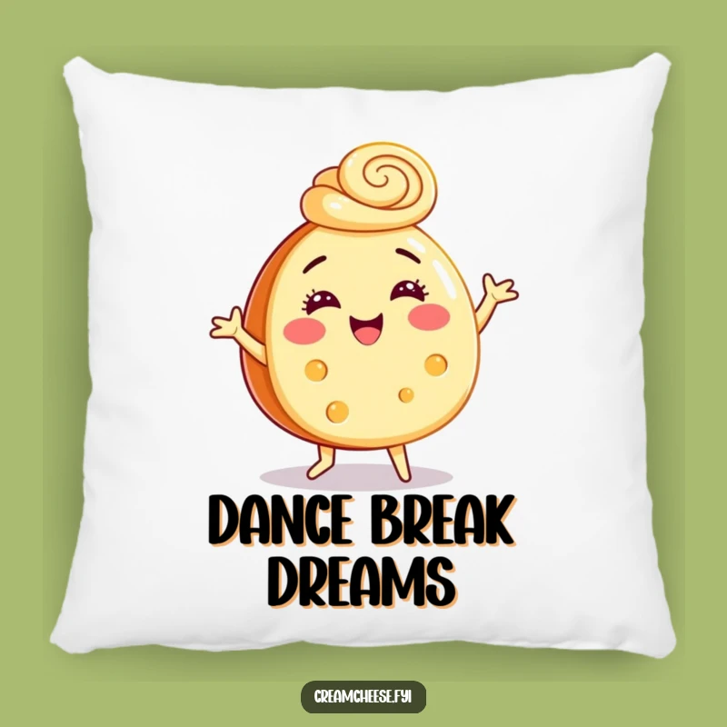 Funny Cream Cheese Dance Pillow - Cozy & Hilarious Decor, Perfect Gift Accent