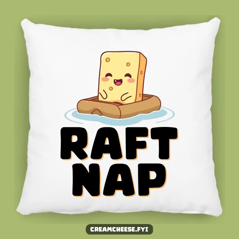 Funny Cream Cheese Pillow - Giggling Comfort for Kitchen Nooks