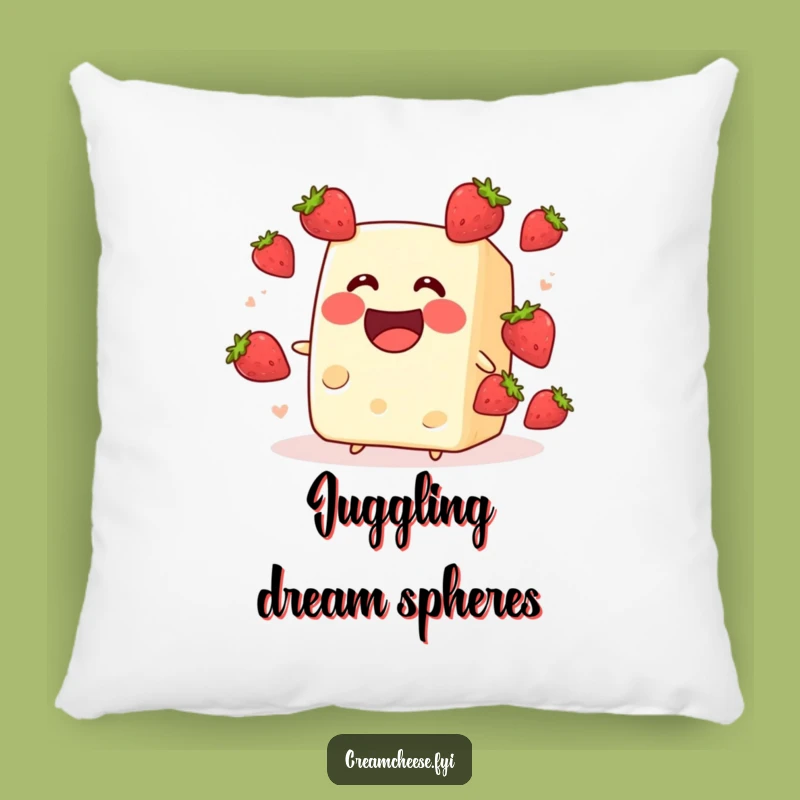 Funny Cream Cheese Strawberry Pillow: Cuddle Up with this Hilarious Fruit Decor