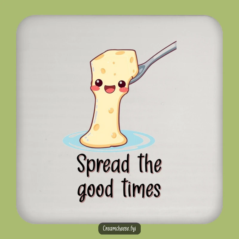 Funny Cream Cheese Waterslide Coasters: Protect Surfaces with Dairy Delight