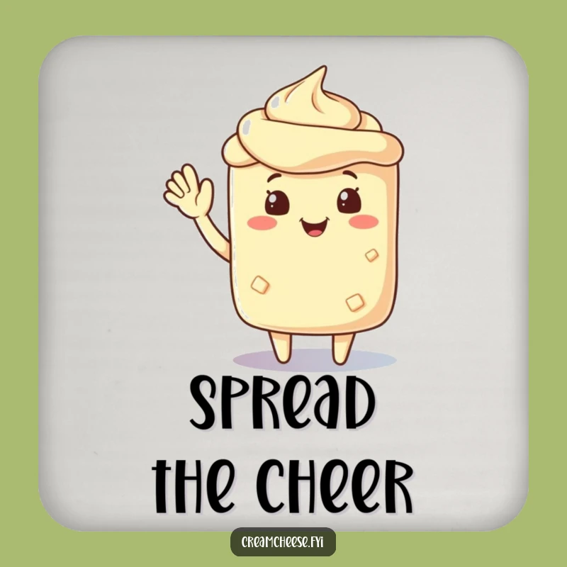 Funny Cream Cheese Wave Coaster - Friendly Protection Funny Gift