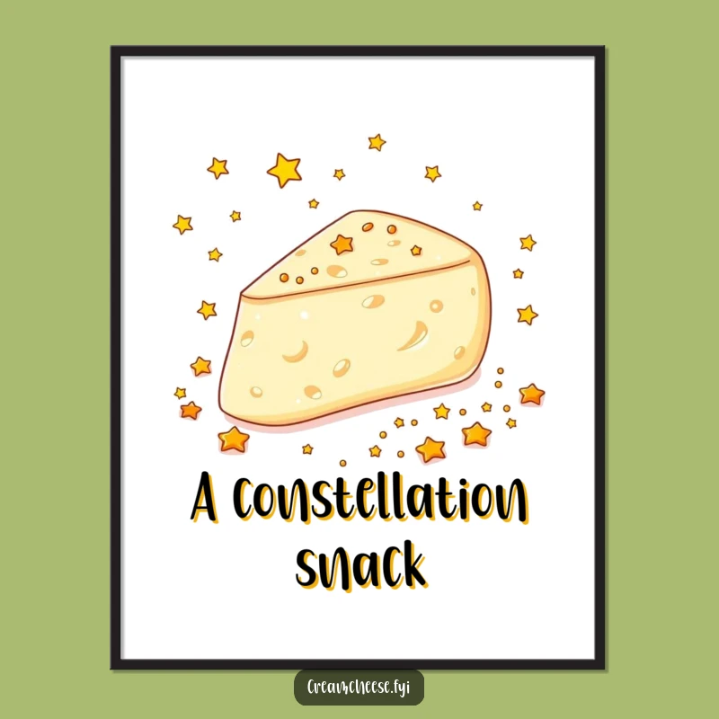 Funny Cream Cheese Stars Poster - Glee Art Print, Magical Gift