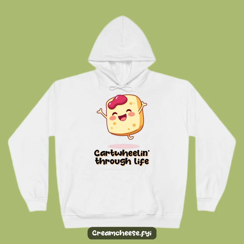 Cozy Funny Cream Cheese Hoodie - Warm Sweatshirt for Jam Lovers and Breakfast Fans