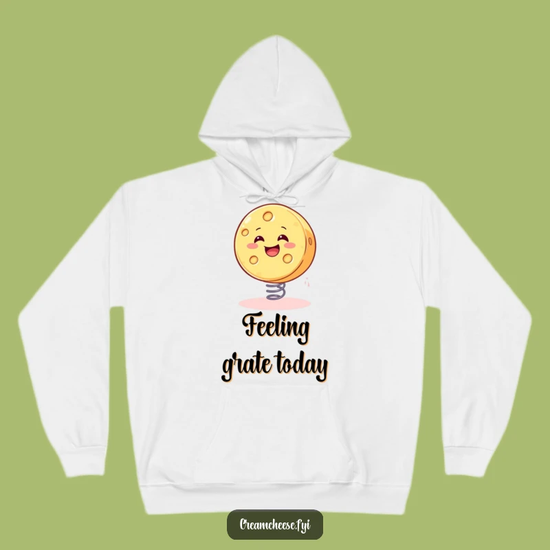 Funny Bouncing Cheese Hoodie: Cozy and Hilarious Gift for Cheese Aficionados