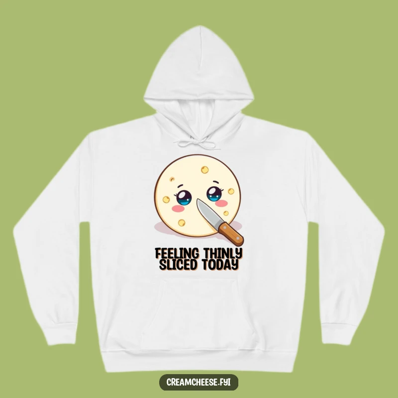 Funny Cream Cheese Slice Hoodie: Cozy Up with Hilarious Dairy Art