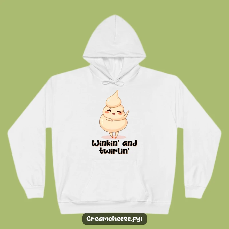 Funny Cream Cheese Swirl Pirouette Hoodie - Cozy & Playful Dancer Wear, Gift
