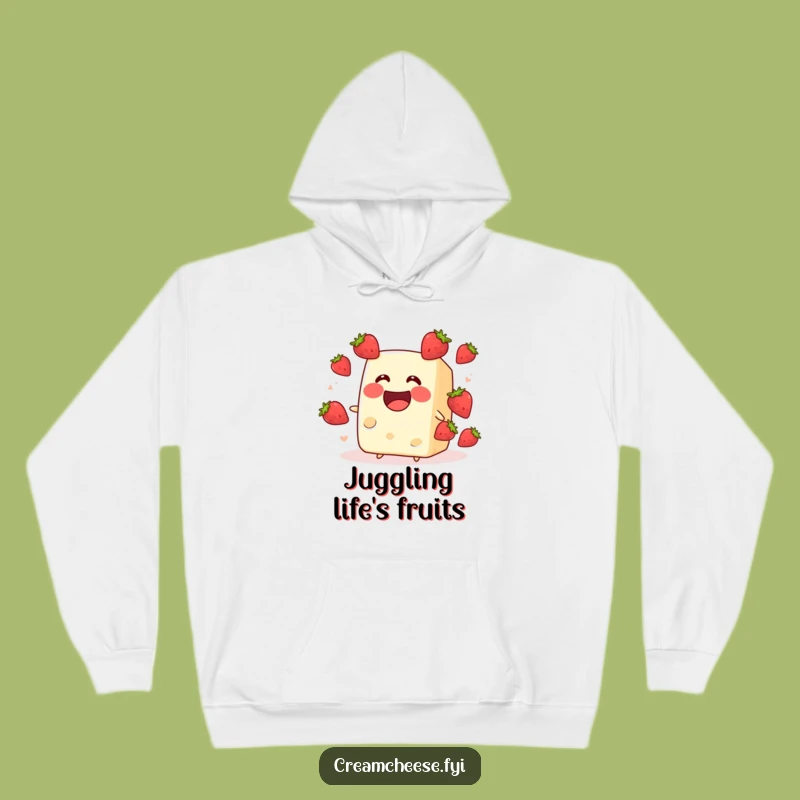 Funny Cream Cheese Strawberry Hoodie: Cozy Up with this Hilarious Fruit-Loving Wearable
