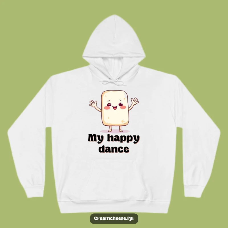 Funny Dancing Cream Cheese Bag Hoodie: Cozy Cartoon Comfort