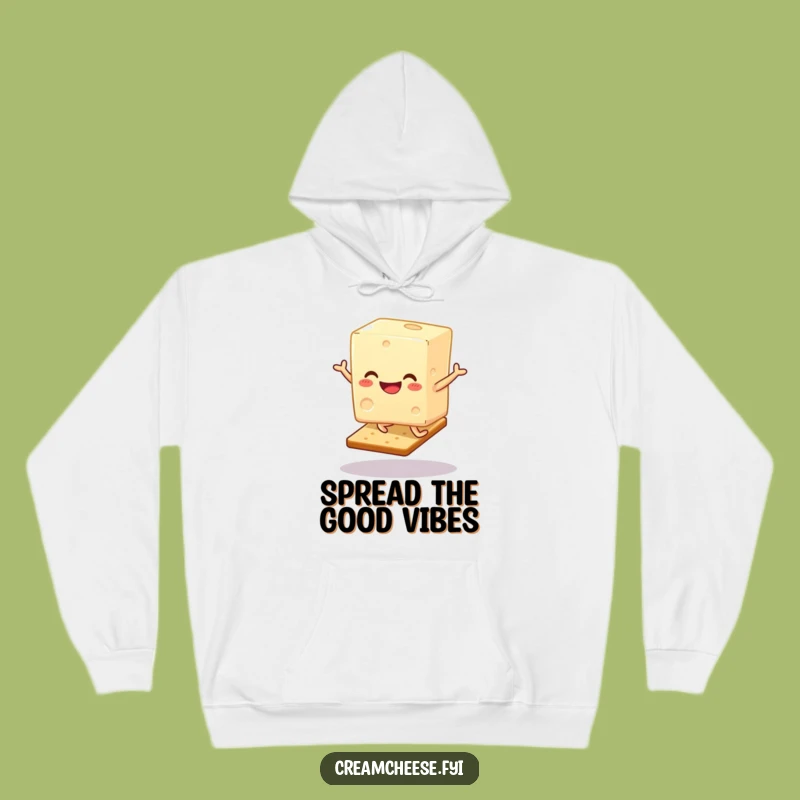 Funny Cream Cheese Hop Hoodie - Cozy & Comical Cracker Jumping Gift