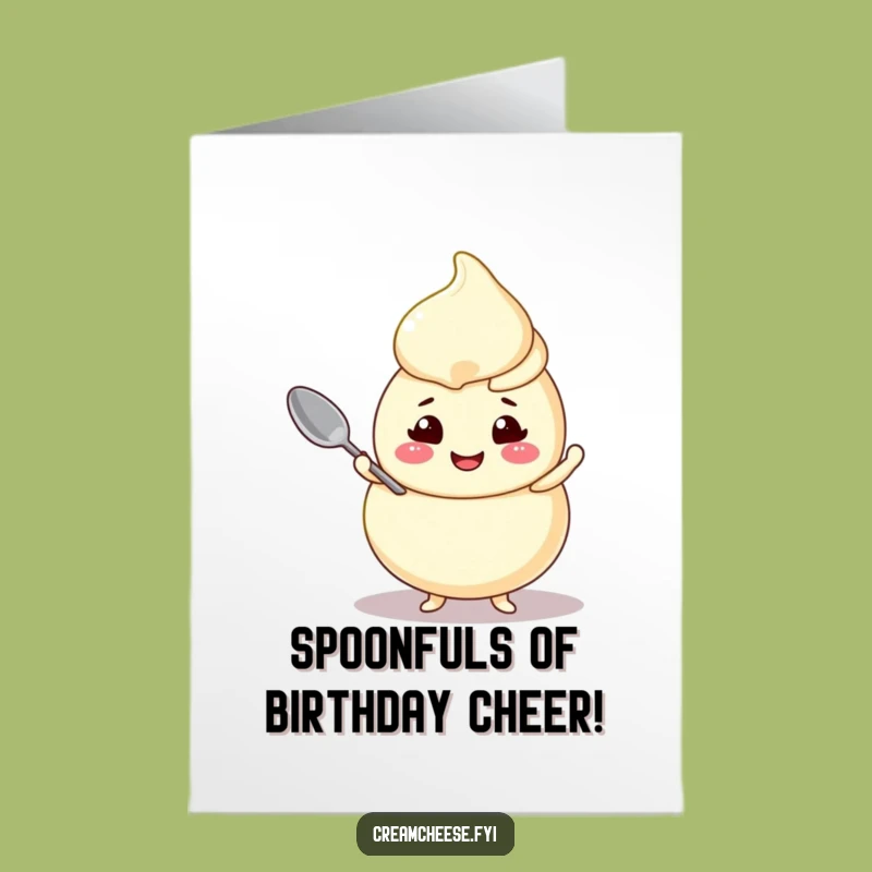 Funny Cream Cheese Swirl Birthday Card: Free Printable & Easy DIY Gift!