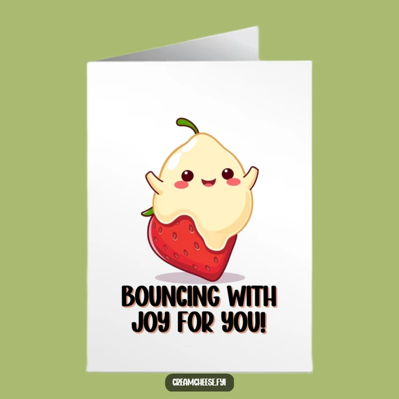 Free Printable Congrats Card: Bouncing Blob Downloadable Gift