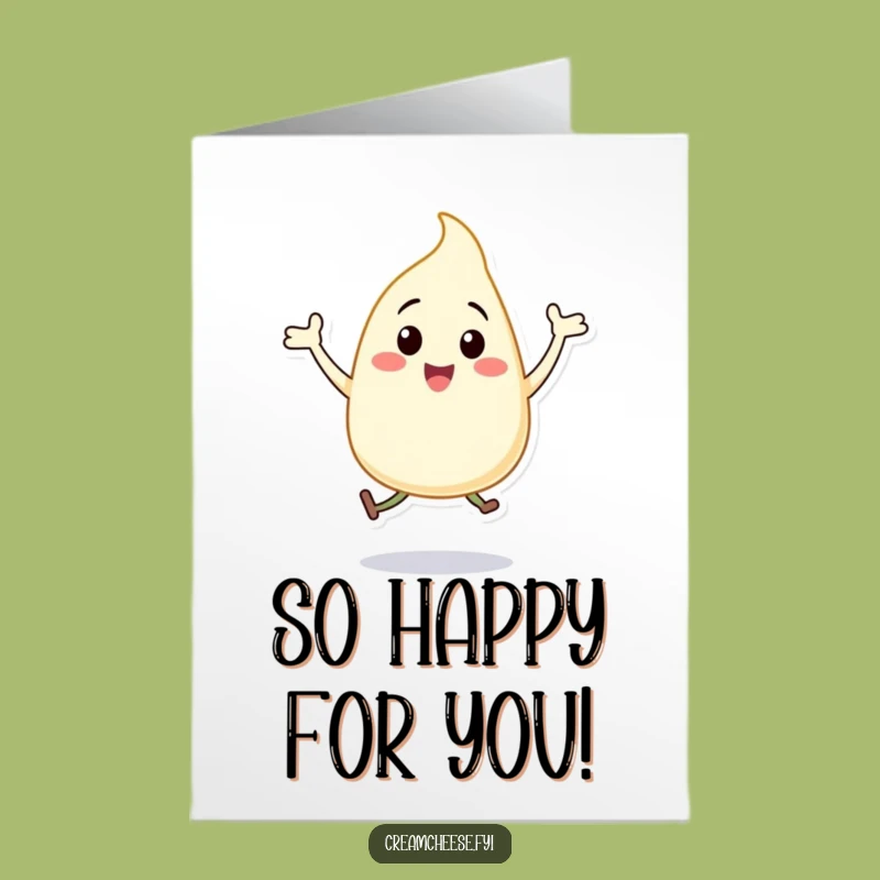 Thankful Cream Cheese Dollop Card: Free Printable & Cheerful Thanks!
