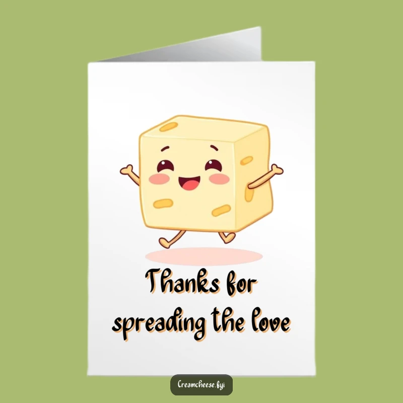 Free Printable Thank You Card: Happy Cream Cheese Skips, a Funny Downloadable Gift