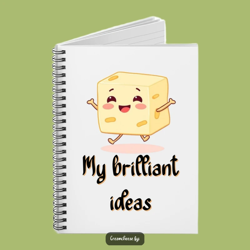 Funny Cream Cheese Skipping Notebook - Jot Down Ideas Funny Gift