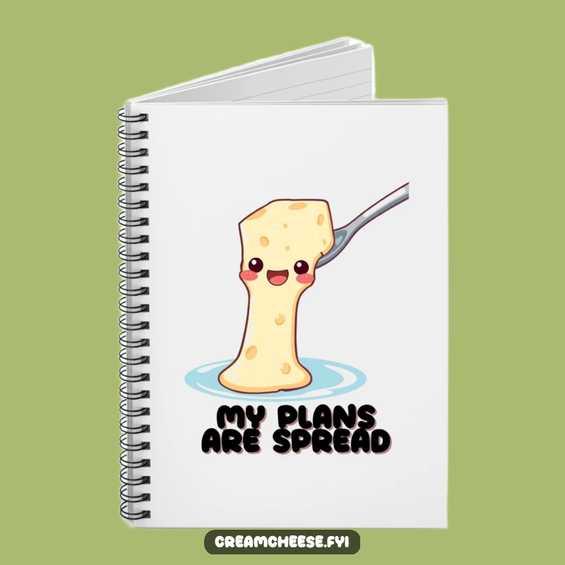 Funny Cream Cheese Waterslide Notebook: Jot Down Ideas with Delicious Humor