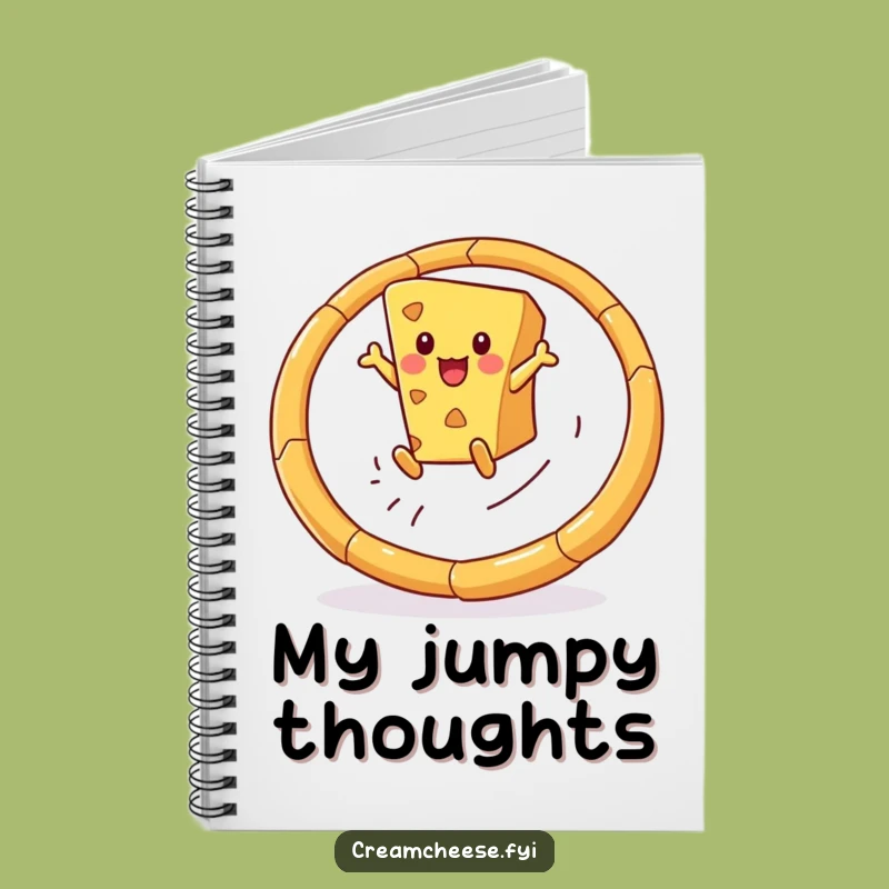 Funny Cheese Wedge Notebook: Journal Breadstick Hoop Jumps, Perfect Snack Stationery!