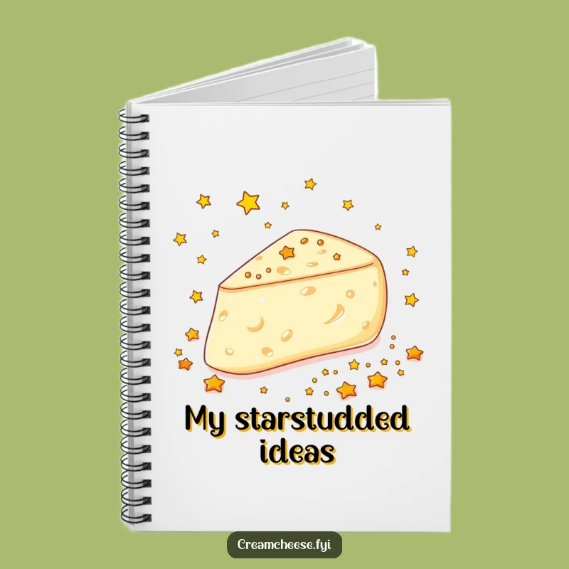 Funny Cream Cheese Stars Notebook - Glee Journal for Magic & Ideas