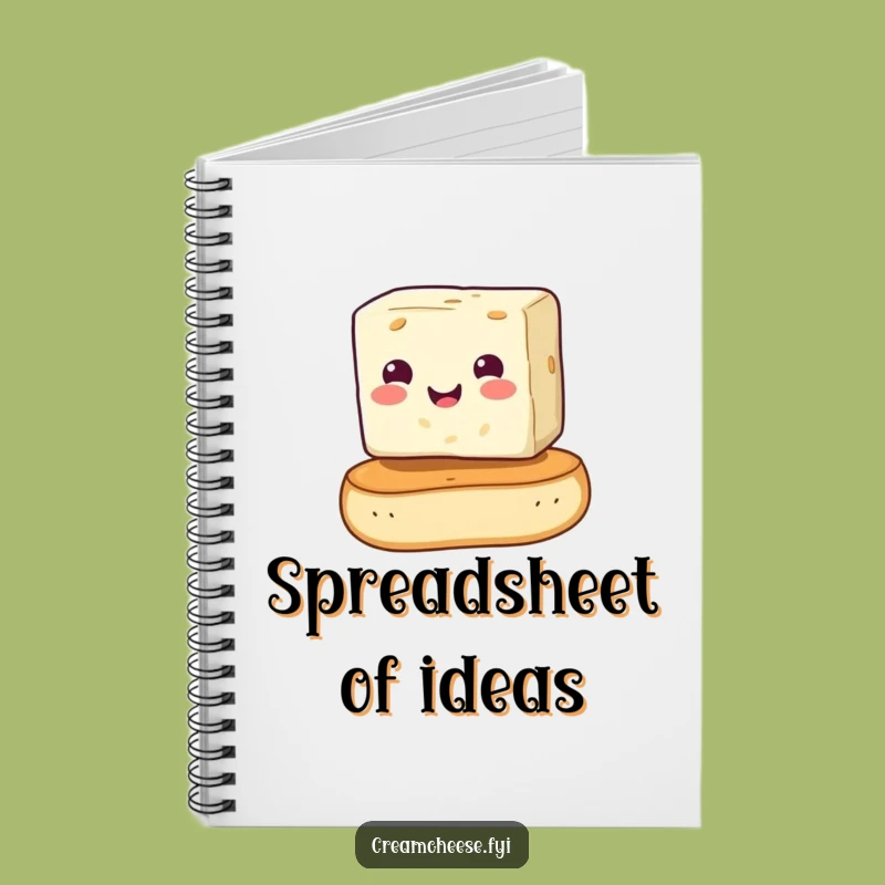 Funny Cream Cheese Bagel Notebook: Jot Down Ideas with this Hilarious Breakfast Journal