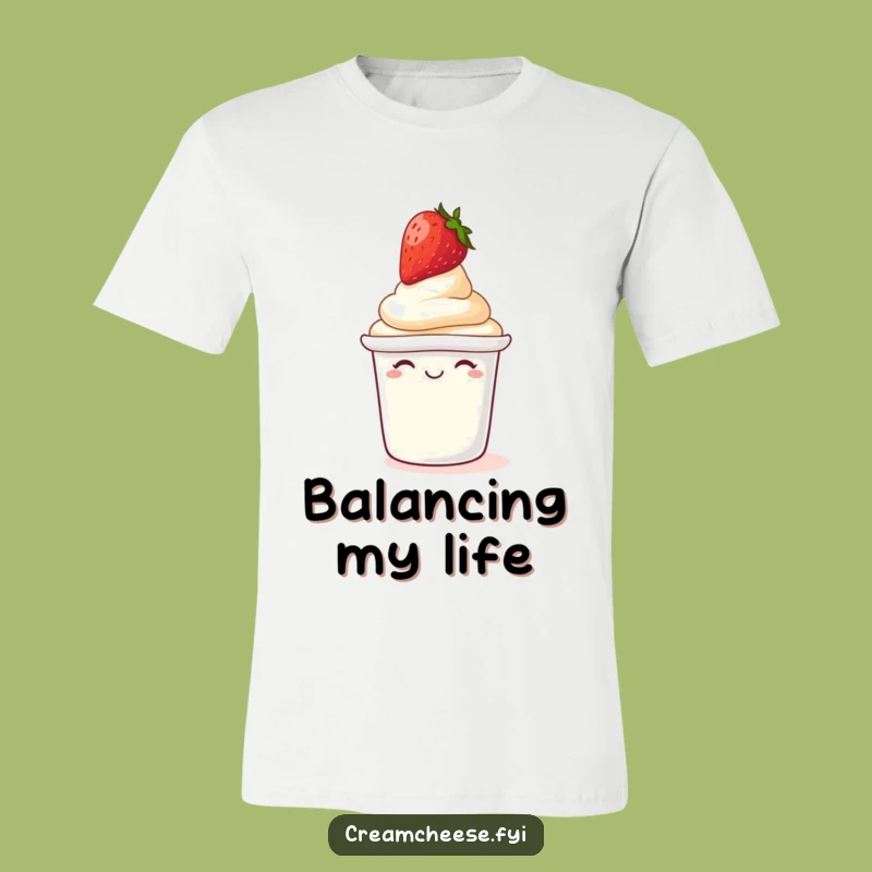 Funny Giggling Cream Cheese T-Shirt: Hilarious Berry Apparel Gift