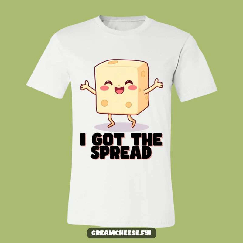 Funny Cream Cheese Dance T-Shirt: Wear Your Love for Spreads!