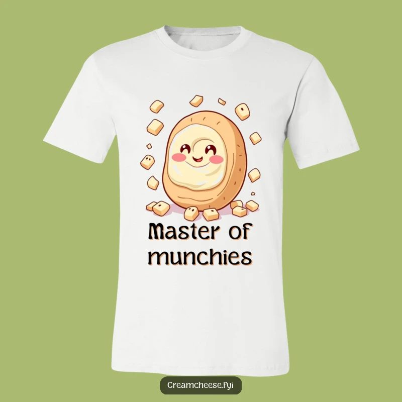 Funny Cream Cheese Juggling Bagels T-Shirt: Giggling Spread Shirt, Perfect Gift