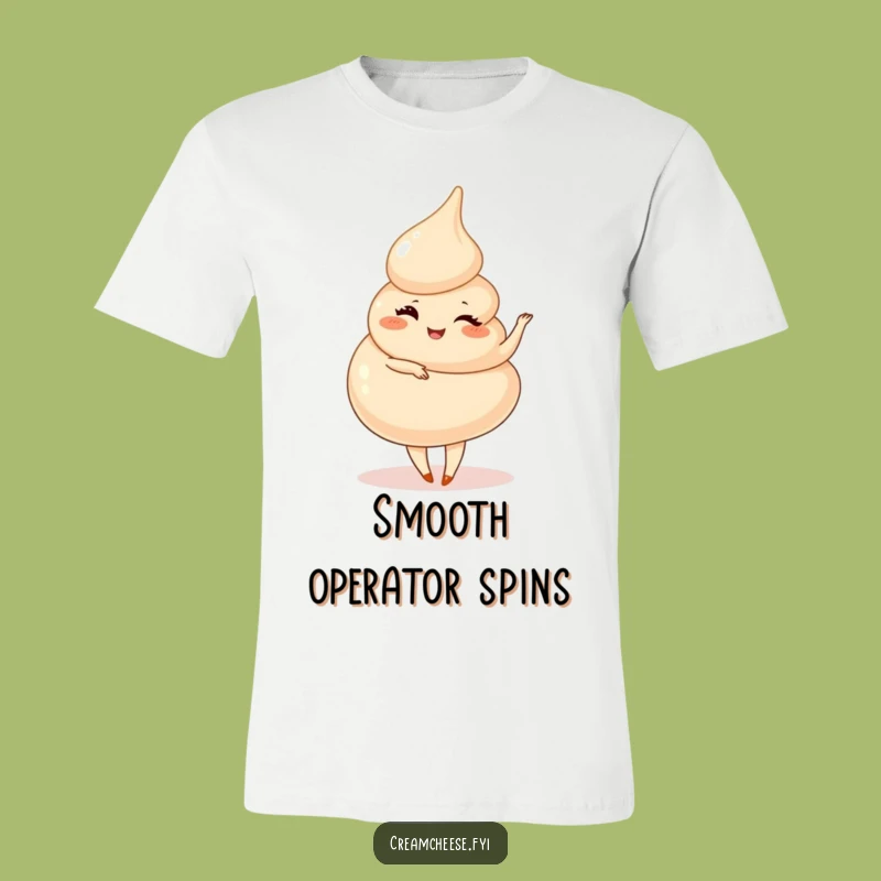 Funny Cream Cheese Swirl Pirouette T-Shirt - Playful Dancer Design, Fun Gift