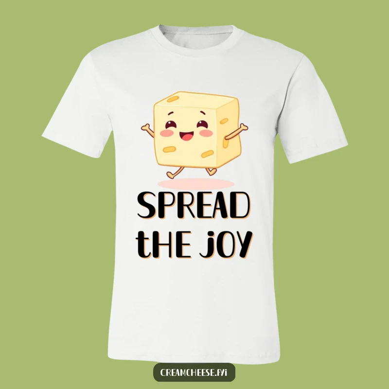 Funny Cream Cheese Skipping T-Shirt - Joyful Character Apparel Funny Gift