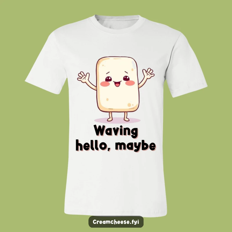 Funny Dancing Cream Cheese Bag T-Shirt: Comedic Cartoon Apparel