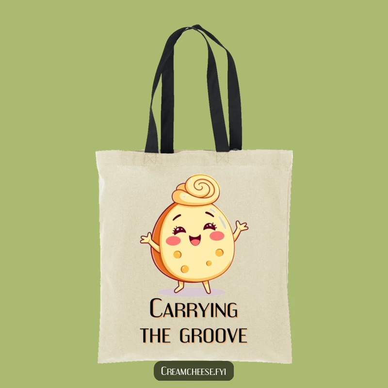 Funny Cream Cheese Dance Tote Bag - Hilarious Accessory, Perfect Festive Gift