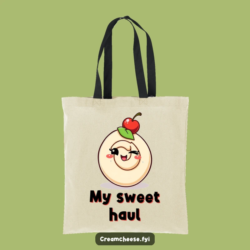 Funny Winking Swirl Tote Bag - Playful Carryall Funny Gift