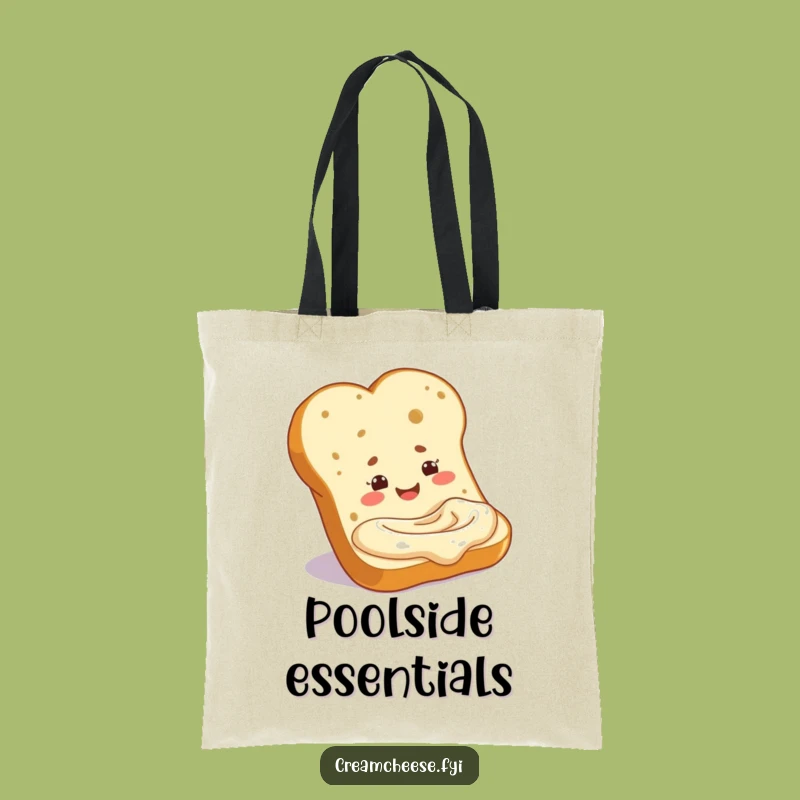 Funny Baguette Cream Cheese Tote Bag: Carry Your Essentials with this Hilarious Bread Accessory